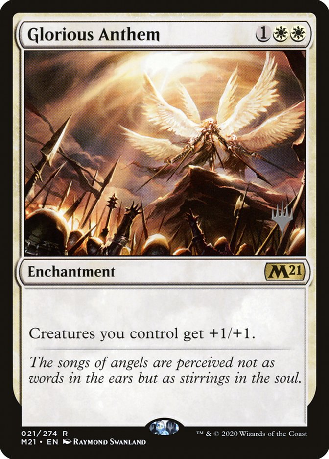 Glorious Anthem (Promo Pack) [Core Set 2021 Promos] | Good Games Cannington