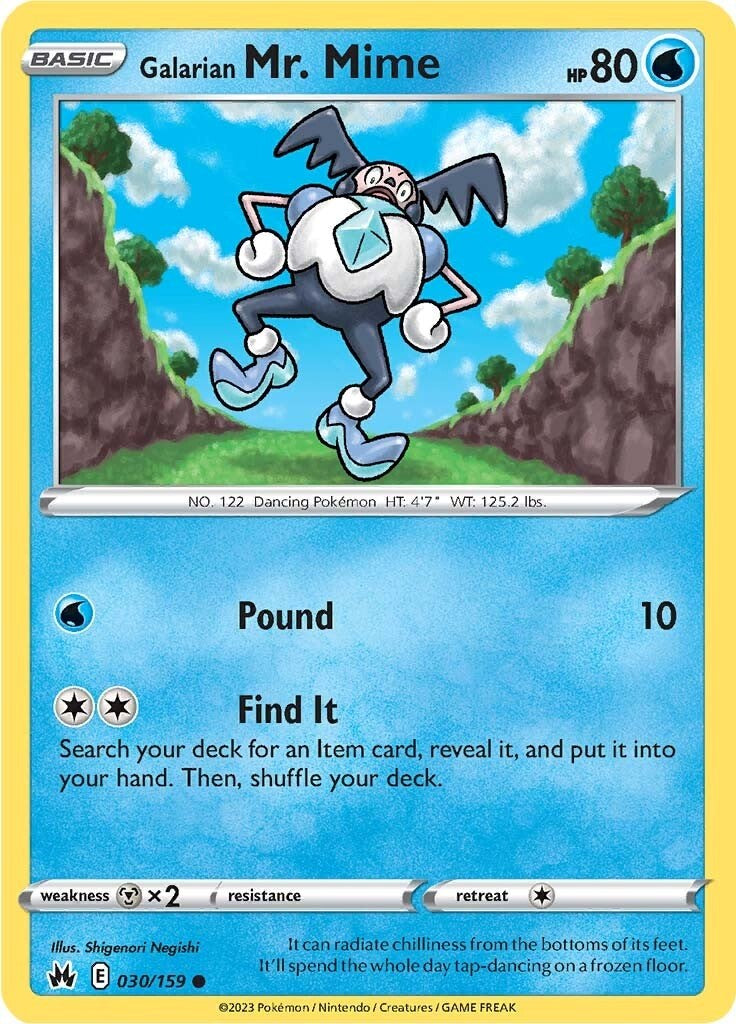 Galarian Mr. Mime (030/159) [Sword & Shield: Crown Zenith] | Good Games Cannington