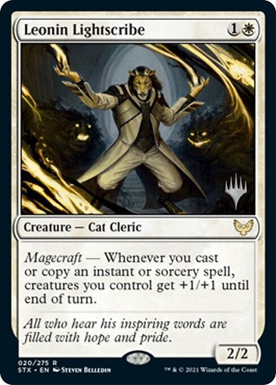 Leonin Lightscribe (Promo Pack) [Strixhaven: School of Mages Promos] | Good Games Cannington