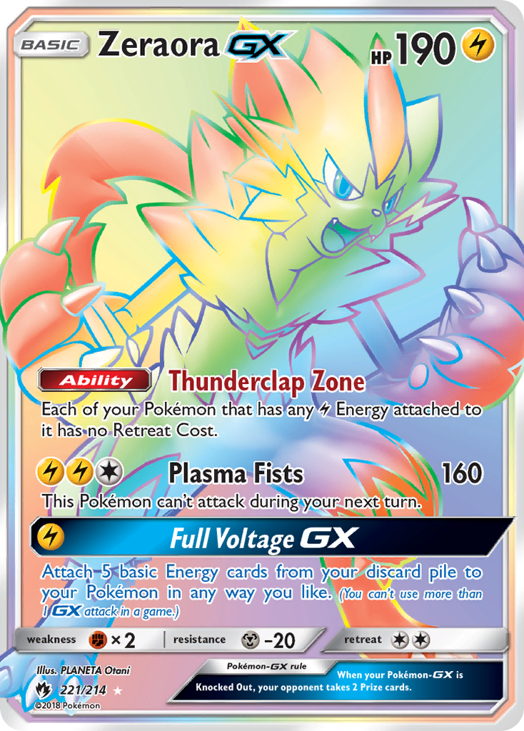 Zeraora GX (221/214) [Sun & Moon: Lost Thunder] | Good Games Cannington