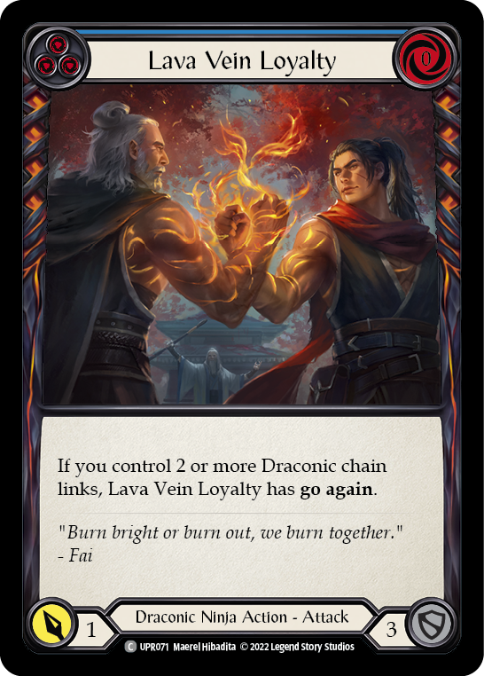 Lava Vein Loyalty (Blue) [UPR071] (Uprising)  Rainbow Foil | Good Games Cannington