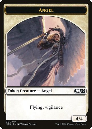 Angel Token [Core Set 2019 Tokens] | Good Games Cannington