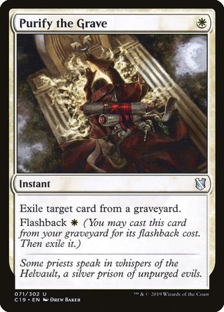 Purify the Grave [Commander 2019] | Good Games Cannington