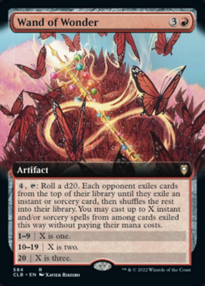 Wand of Wonder (Extended Art) [Commander Legends: Battle for Baldur's Gate] | Good Games Cannington