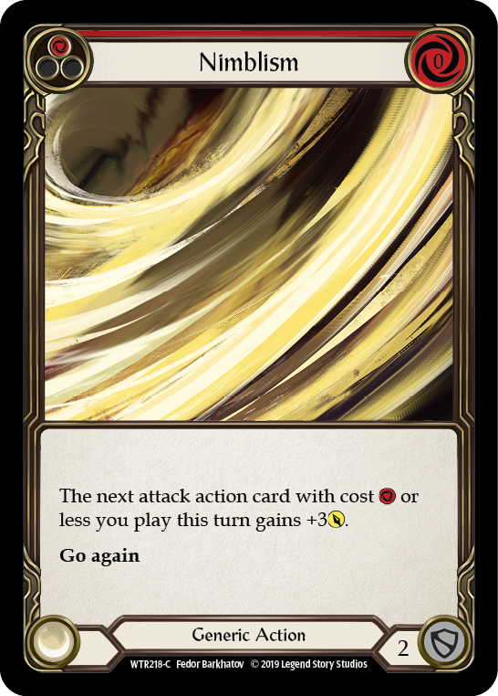 Nimblism (Red) [WTR218-C] Alpha Print Rainbow Foil | Good Games Cannington