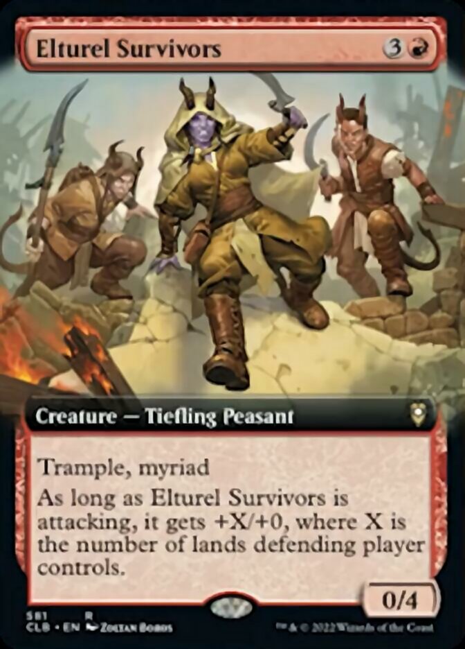 Elturel Survivors (Extended Art) [Commander Legends: Battle for Baldur's Gate] | Good Games Cannington