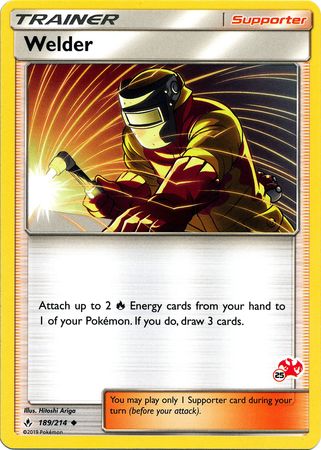 Welder (189/214) (Charizard Stamp #25) [Battle Academy 2020] | Good Games Cannington
