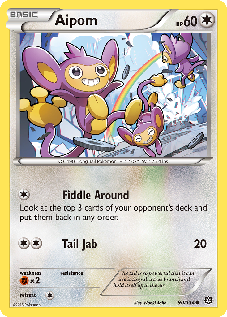 Aipom (90/114) [XY: Steam Siege] | Good Games Cannington