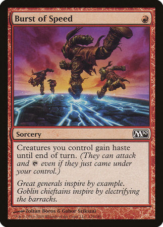 Burst of Speed [Magic 2010] | Good Games Cannington