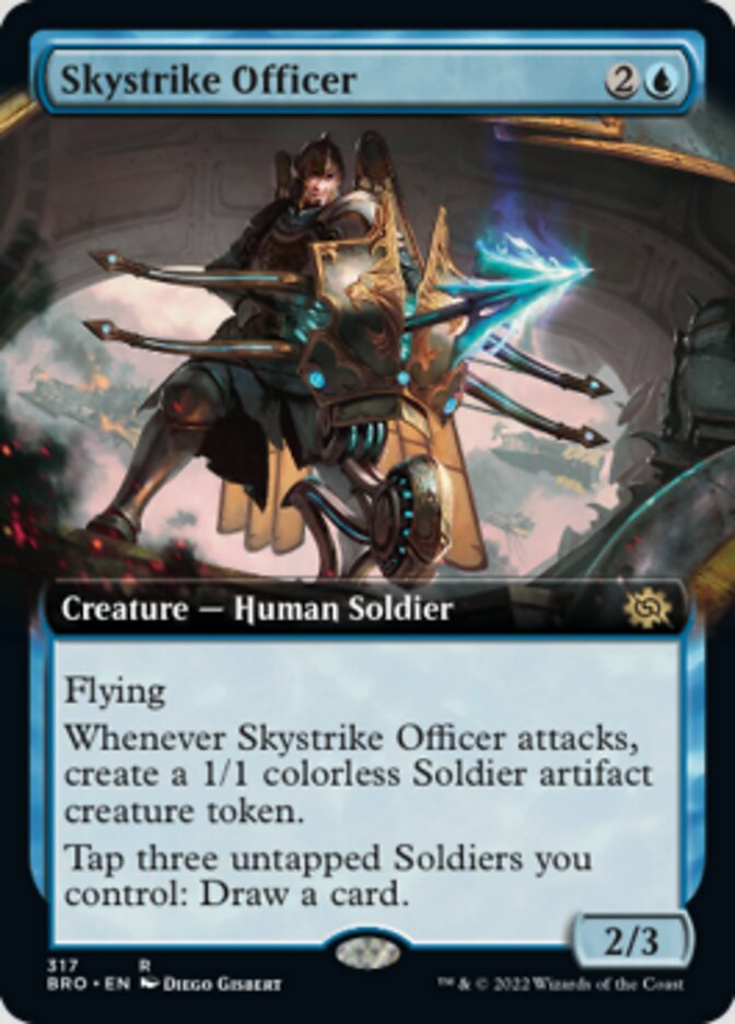 Skystrike Officer (Extended Art) [The Brothers' War] | Good Games Cannington