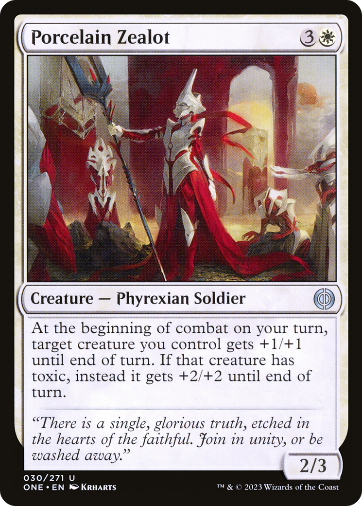 Porcelain Zealot [Phyrexia: All Will Be One] | Good Games Cannington