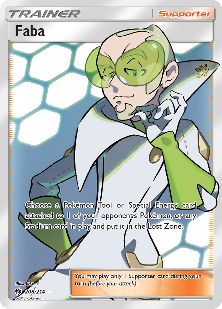 Faba (208/214) [Sun & Moon: Lost Thunder] | Good Games Cannington