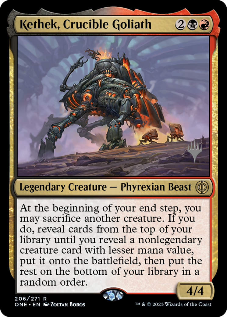 Kethek, Crucible Goliath (Promo Pack) [Phyrexia: All Will Be One Promos] | Good Games Cannington