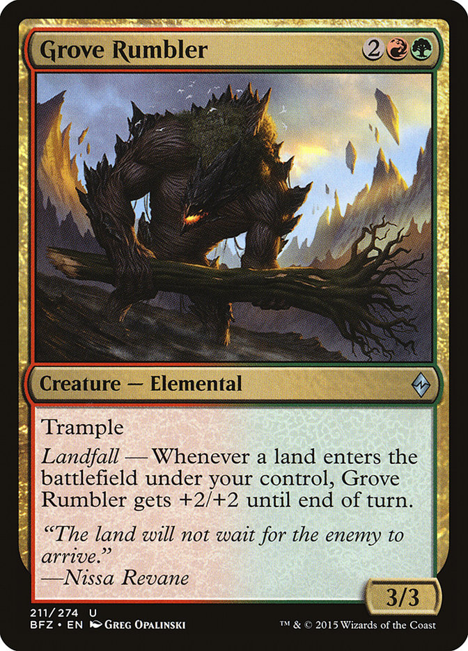 Grove Rumbler [Battle for Zendikar] | Good Games Cannington