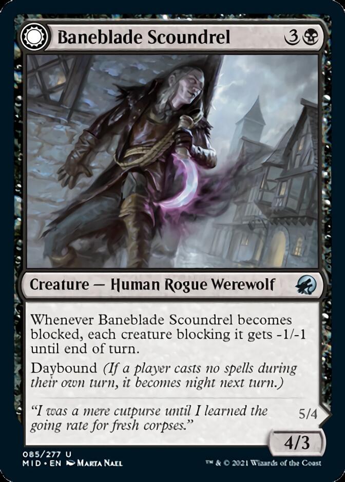 Baneblade Scoundrel // Baneclaw Marauder [Innistrad: Midnight Hunt] | Good Games Cannington