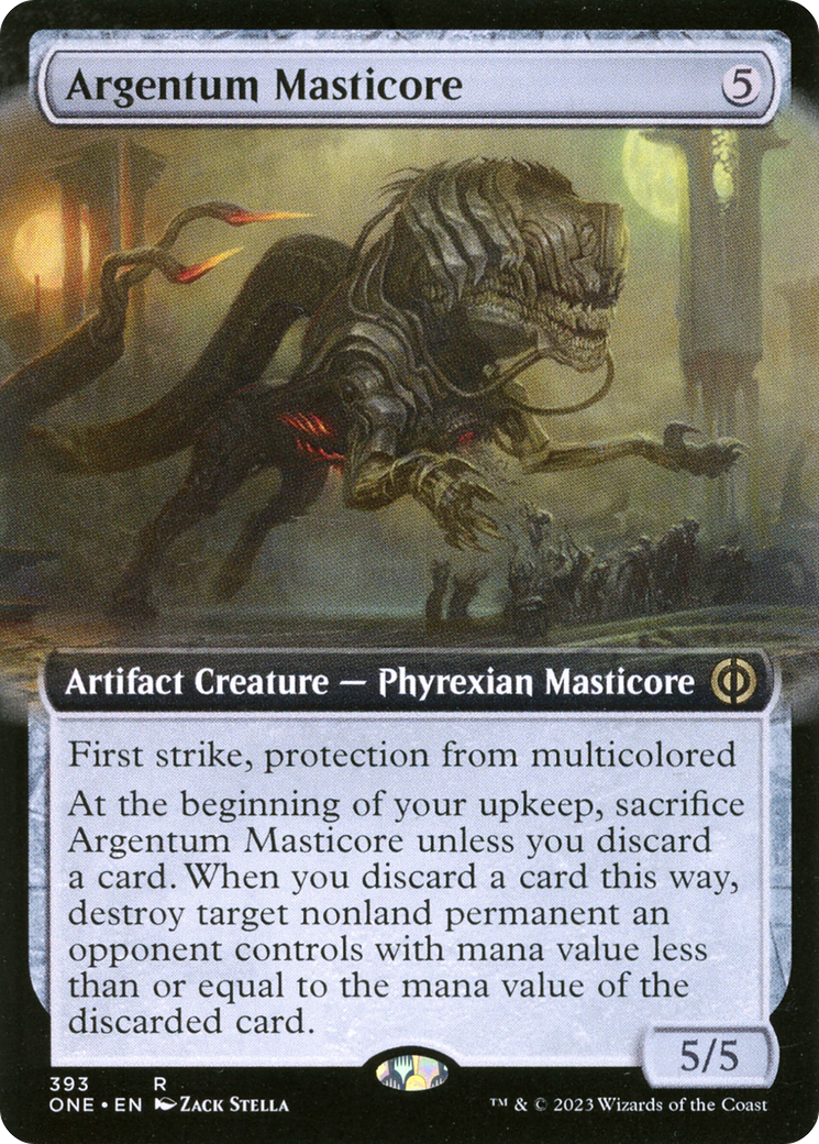 Argentum Masticore (Extended Art) [Phyrexia: All Will Be One] | Good Games Cannington