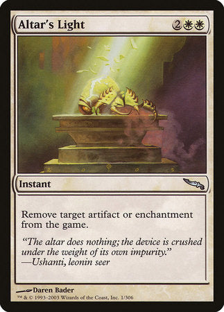 Altar's Light [Mirrodin] | Good Games Cannington