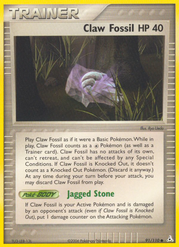 Claw Fossil (91/110) [EX: Holon Phantoms] | Good Games Cannington