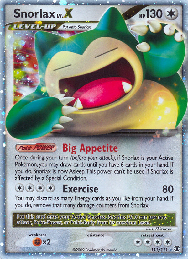 Snorlax LV.X (111/111) [Platinum: Rising Rivals] | Good Games Cannington