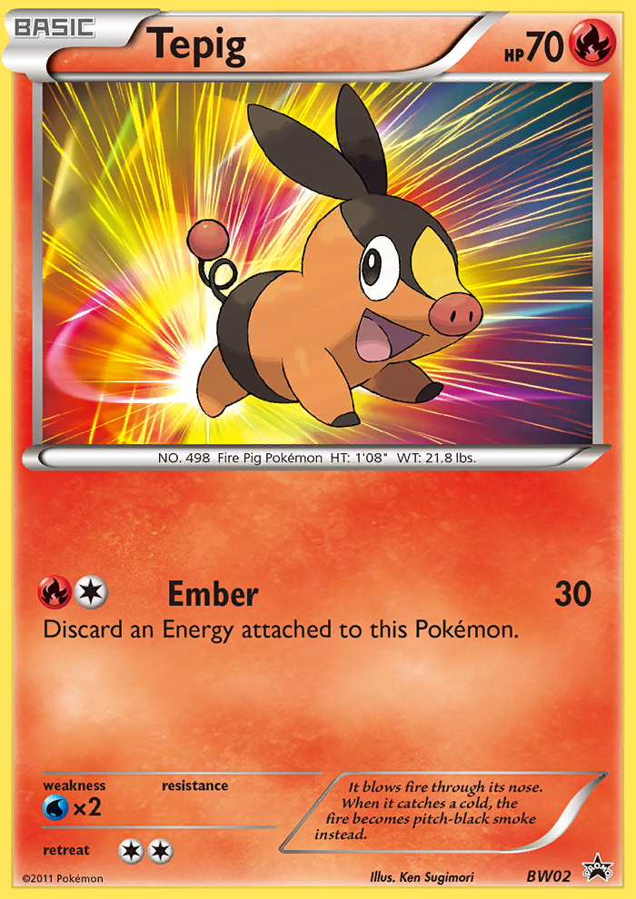 Tepig (BW02) [Black & White: Black Star Promos] | Good Games Cannington