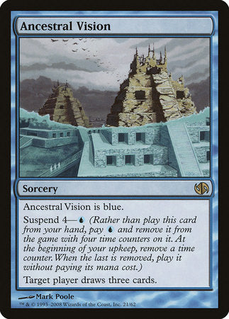 Ancestral Vision [Duel Decks: Jace vs. Chandra] | Good Games Cannington
