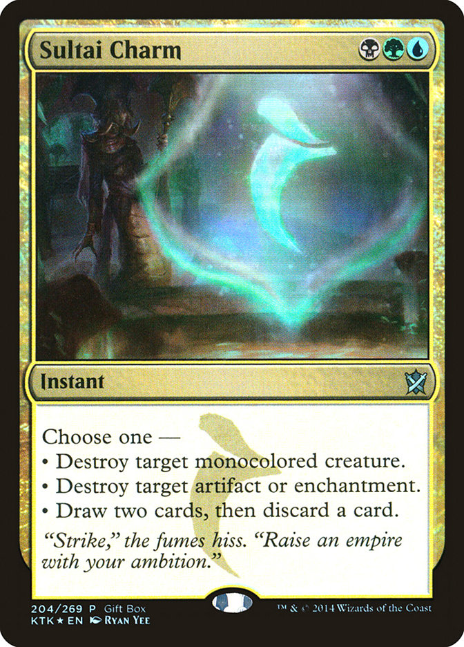 Sultai Charm (Gift Box) [Khans of Tarkir Promos] | Good Games Cannington