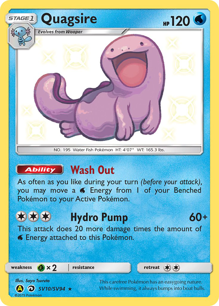 Quagsire (SV10/SV94) [Sun & Moon: Hidden Fates - Shiny Vault] | Good Games Cannington