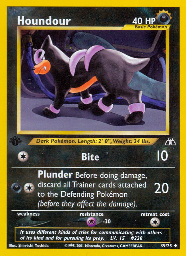 Houndour (39/75) [Neo Discovery 1st Edition] | Good Games Cannington
