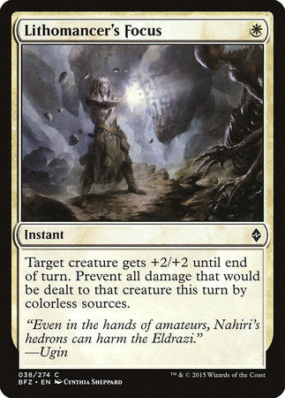 Lithomancer's Focus [Battle for Zendikar] | Good Games Cannington