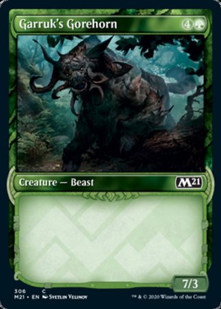 Garruk's Gorehorn (Showcase) [Core Set 2021] | Good Games Cannington