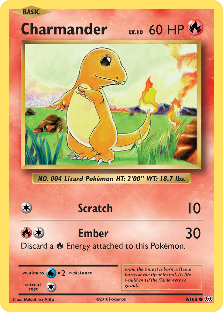Charmander (9/108) [XY: Evolutions] | Good Games Cannington