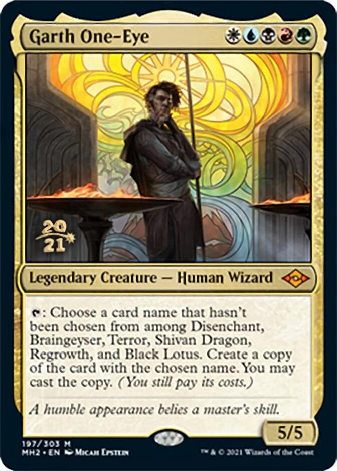 Garth One-Eye [Modern Horizons 2 Prerelease Promos] | Good Games Cannington