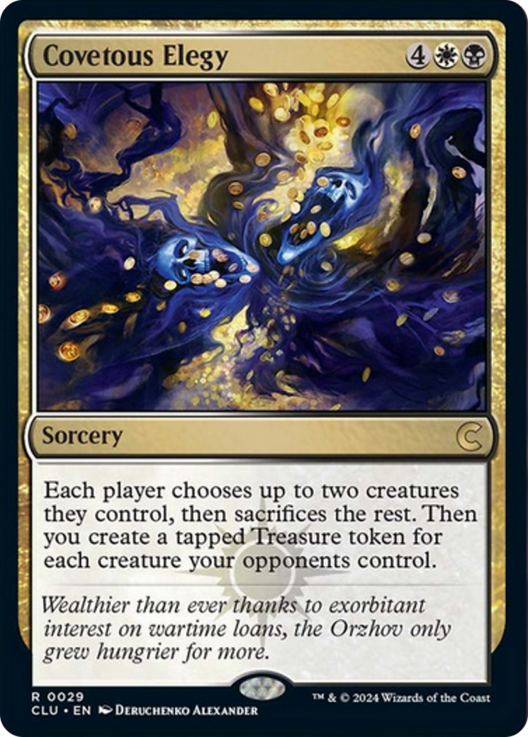 Covetous Elegy [Ravnica: Clue Edition] | Good Games Cannington