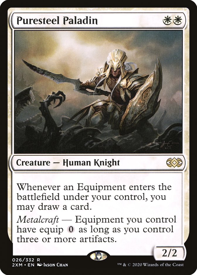 Puresteel Paladin [Double Masters] | Good Games Cannington
