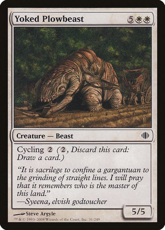 Yoked Plowbeast [Shards of Alara] | Good Games Cannington
