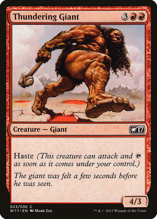 Thundering Giant [Welcome Deck 2017] | Good Games Cannington