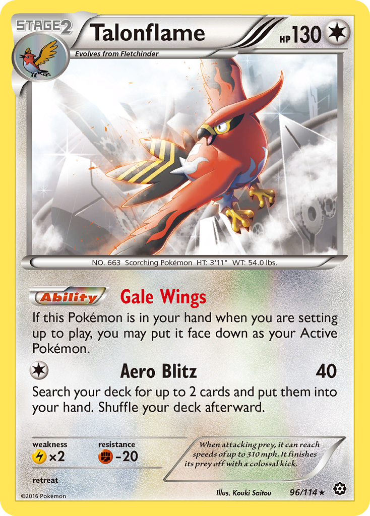 Talonflame (96/114) [XY: Steam Siege] | Good Games Cannington