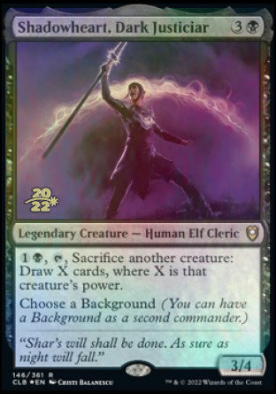 Shadowheart, Dark Justiciar [Commander Legends: Battle for Baldur's Gate Prerelease Promos] | Good Games Cannington