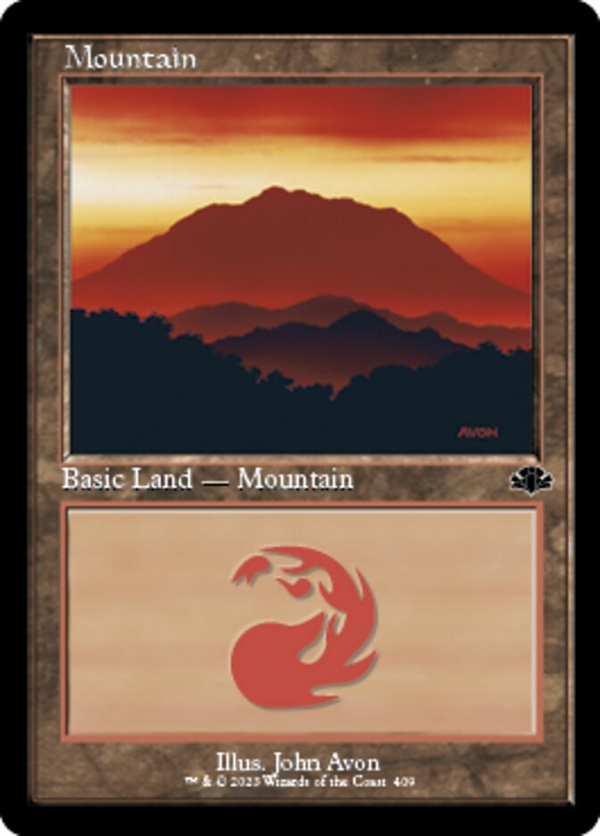 Mountain (409) (Retro) [Dominaria Remastered] | Good Games Cannington