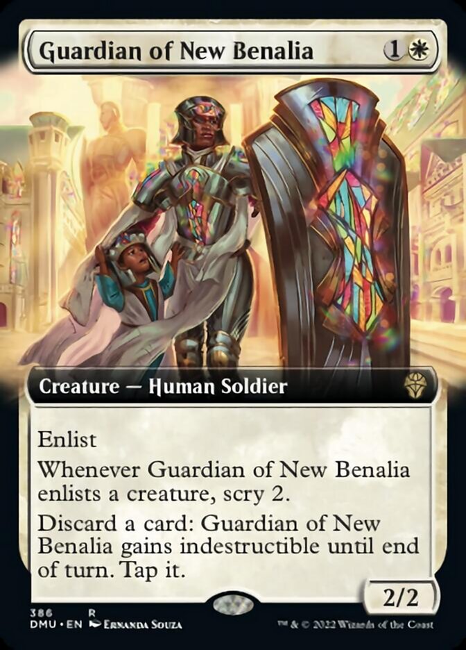 Guardian of New Benalia (Extended Art) [Dominaria United] | Good Games Cannington