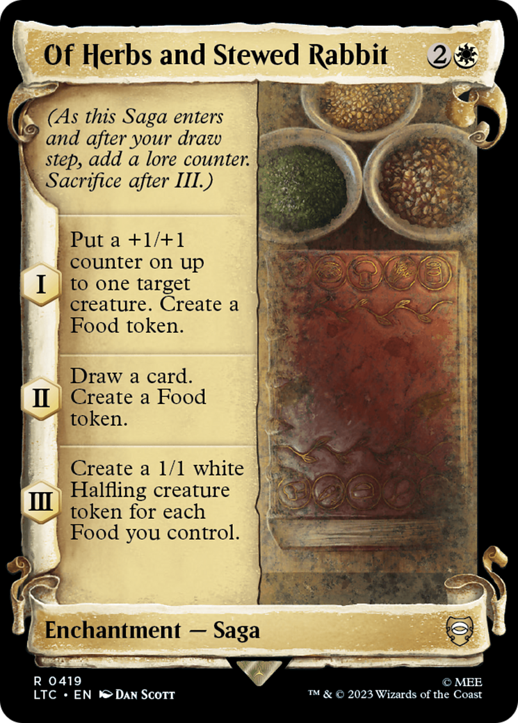Of Herbs and Stewed Rabbit [The Lord of the Rings: Tales of Middle-Earth Commander Showcase Scrolls] | Good Games Cannington