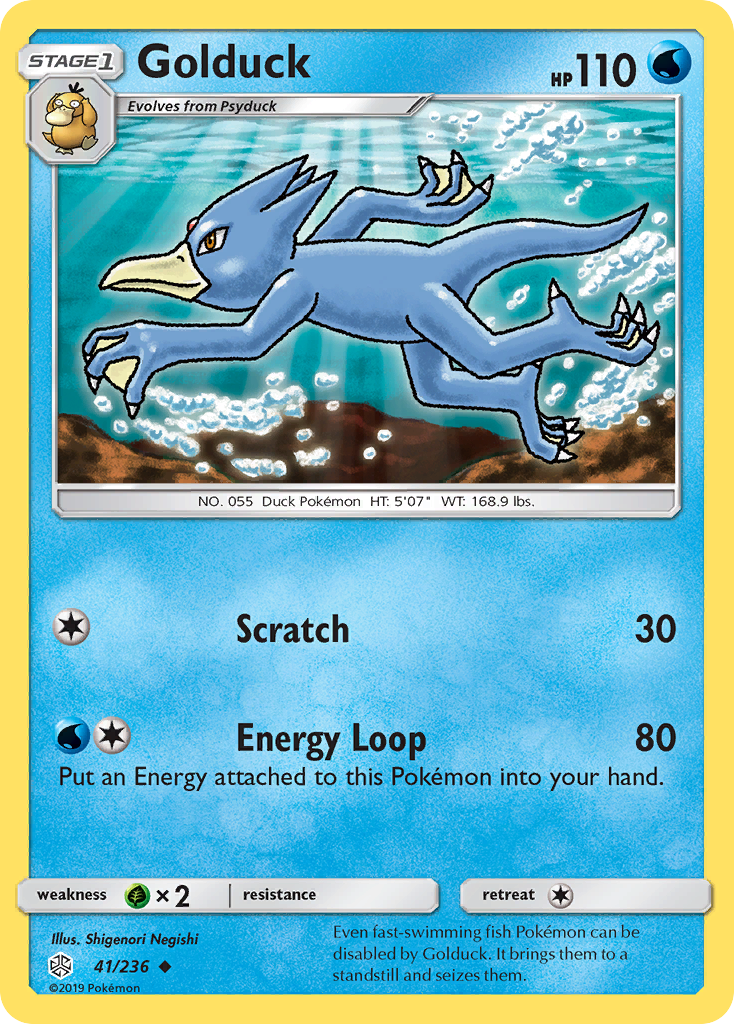 Golduck (41/236) [Sun & Moon: Cosmic Eclipse] | Good Games Cannington