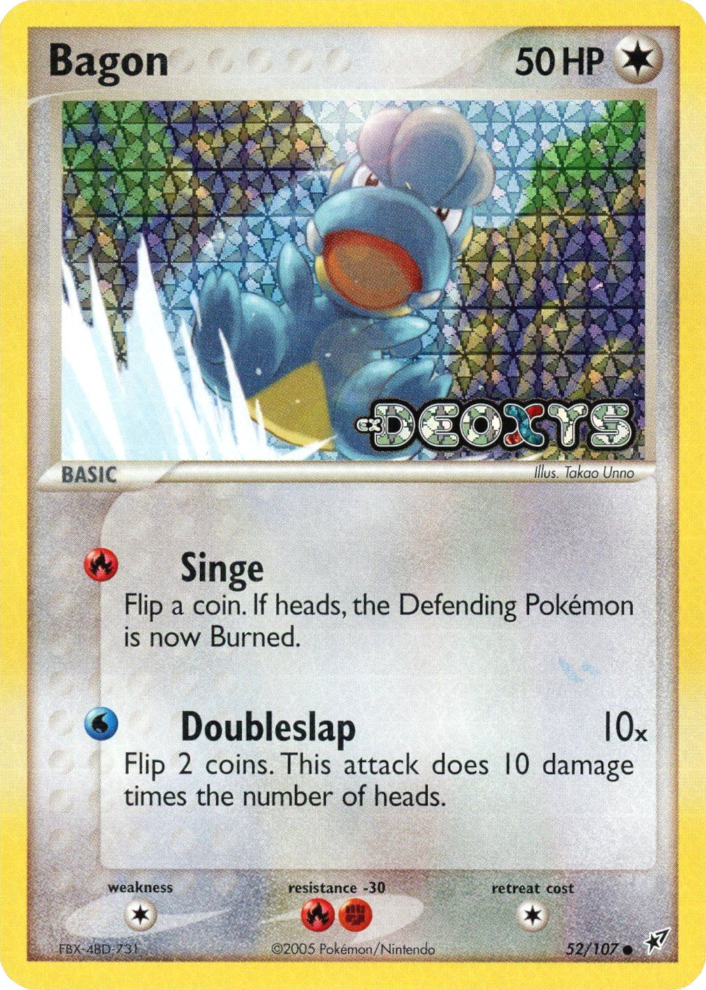 Bagon (52/107) (Stamped) [EX: Deoxys] | Good Games Cannington