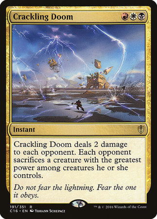 Crackling Doom [Commander 2016] | Good Games Cannington