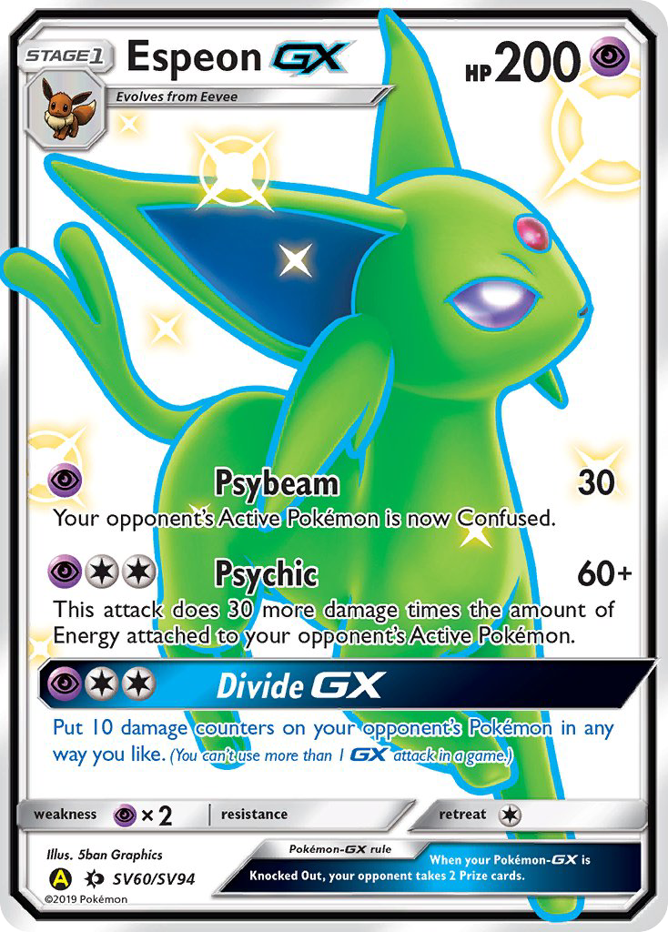 Espeon GX (SV60/SV94) [Sun & Moon: Hidden Fates - Shiny Vault] | Good Games Cannington