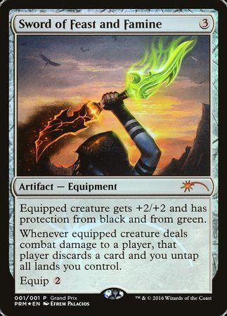 Sword of Feast and Famine [Grand Prix Promos] | Good Games Cannington