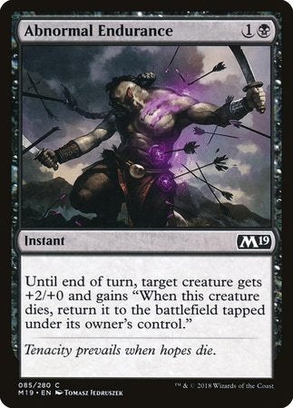 Abnormal Endurance [Core Set 2019] | Good Games Cannington