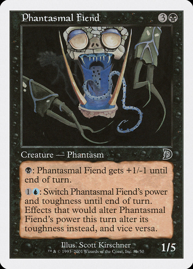 Phantasmal Fiend (Black Background) [Deckmasters] | Good Games Cannington