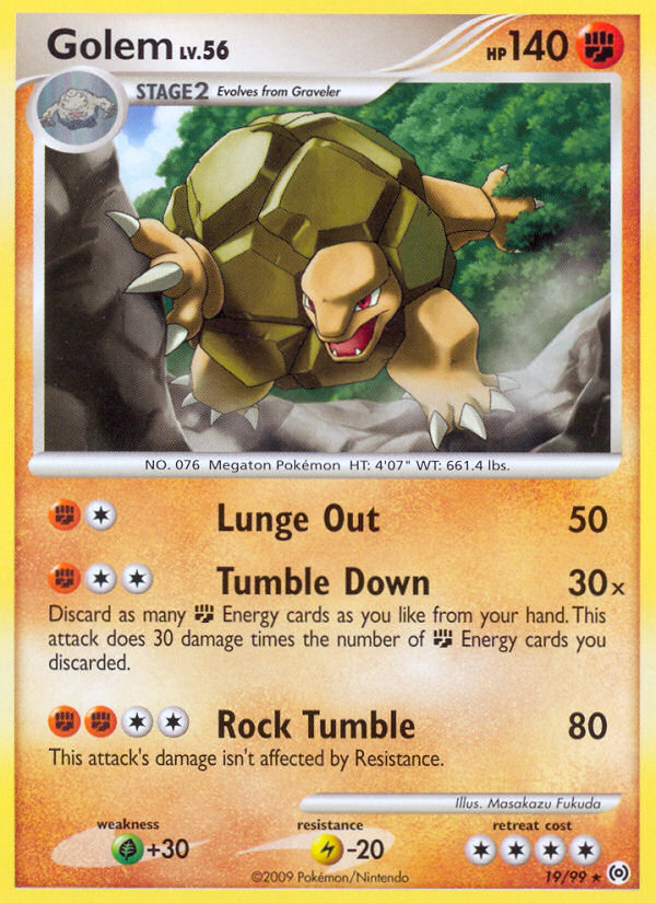 Golem (19/99) [Platinum: Arceus] | Good Games Cannington