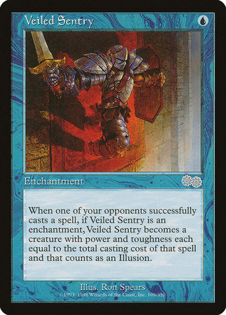 Veiled Sentry [Urza's Saga] | Good Games Cannington